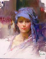 Pino Daeni - Impression oil painting.